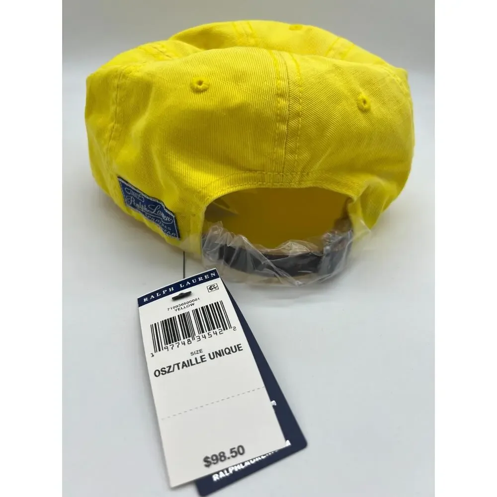 Polo Ralph Lauren Cote D'Azur RL-67 Long Bill Yellow Men's Cap/Hat.